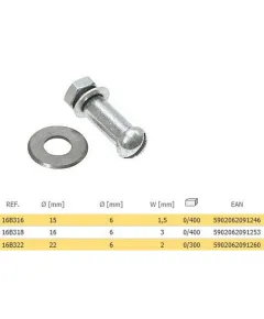 Csempevágókerék Topex 16b316 15 mm