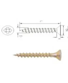 Forgácslapcsavar 3.0x 18 tuf/1000 db