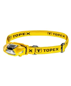 Fejlámpa Topex 94w390 100 lumen, fehér-piros, 1xaa