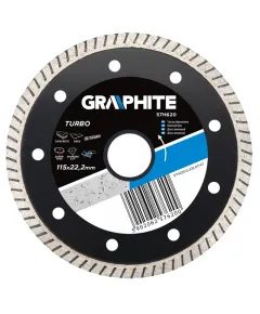 Gyémántvágó Graphite 57h620 115mm turbo vékony