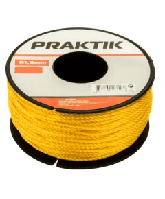 Kőműveszsinór Praktik ¤ 1,8 mm sárga 50 m/ p247