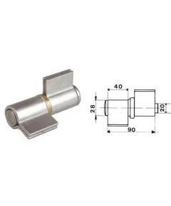 Kivehetőcsapú p.IBFM 90mm egyenes /12db