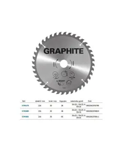 Körfűrészlap Graphite 57h679 216x30 z 36