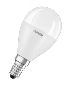 Led kisgömb 7,5w e14 806lm 2700k meleg fehér fényforrás ra80 230v fr matt osram