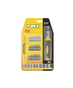 Racsnis csavarhúzó készlet Topex 39d522 34 r