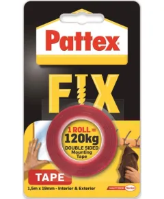 Ragasztó pattex fix montázsszalag 1,5x19 mm 120 kg-ig 2848974