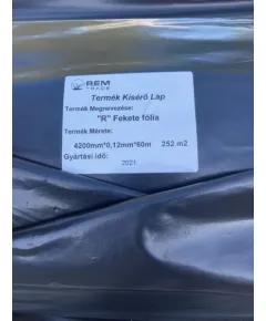 Takarófólia "r" 4200x0,12 fekete/60m
