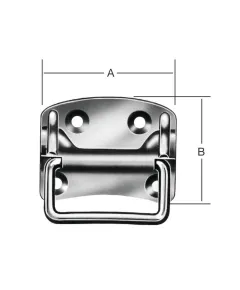 Vormann ládafogantyú 13281 100x80 mm horganyzott/ 10 db