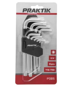 Torx kulcs készlet Praktik 9r t10-50/ p385