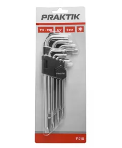 Torx kulcs készlet Praktik 9r t10-50 hosszú/ p218