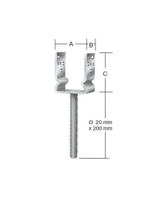 Vormann oszloptalp 71296 91x60x125 betonozható