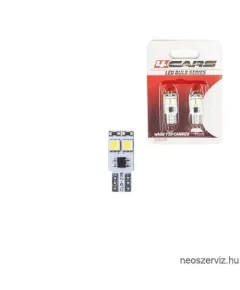 92537 12V T10 4LED SMD FEHÉR CANBUS 2DB-OS - IZZÓ