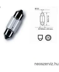 209562 12V 5W C5W 35mm SOFITA - SCT IZZÓ