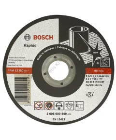 Bosch vágókorong 125x1.0mm INOX