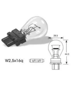 181TB 3157NA/ 12.8V 27/7W W2.5X16D AMBER SÁRGA IZZÓ ELTA