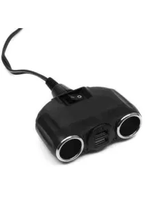 Szivargyújtó elosztó 2-es + 2 USB aljzat 12/24V 13221 AUTOLIFE