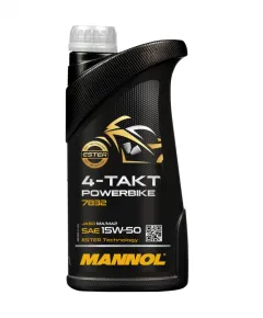 MANNOL 4-TAKT POWERBIKE 4T 15W50 1L 7832 API SM JASO MA/MA2 DUCATI YAMAHA SUZUKI HONDA