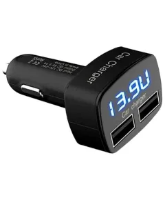 Digitális voltmérő 2 USB 3,1A EC2 W16134-1 (AE-WF021-2) AUTOLIFE