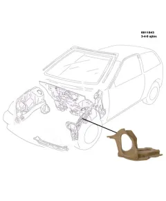 6 HOSSZT. GERENDA Első DOBLEMEZ JAVÍTÓVAL BAL 6811843 SUZUKI