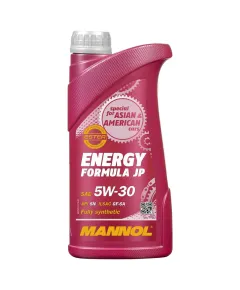 MANNOL ENERGY FORMULA JP 5W30 1L 7914 API SN ILSAC GF-6 DEXOS1 SZINTETIKUS