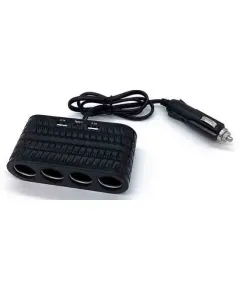 Szivargyújtó elosztó 4-es + 2 USB aljzat + 1 Type-C 12/24V - MAX 120W 13290 AUTOLIFE