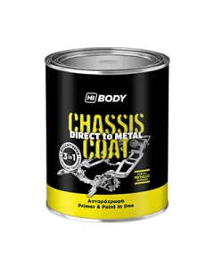 CHASSIS COAT FEKETE ALAPOZÓ ÉS FESTÉK EGYBEN RAL 9005 750ml DIRECT TO METAL 3 az 1-ben HB BODY
