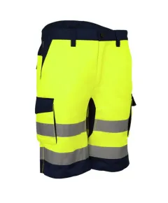 HIBANA FLUO SÁRGA/SÖTÉTKÉK BERMUDA - 3XL, Méret: XXXL