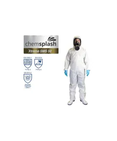 Chemsplash Xtreme 50 SMS overál 5/6 - fehér - L, Szín: fehér, Méret: L