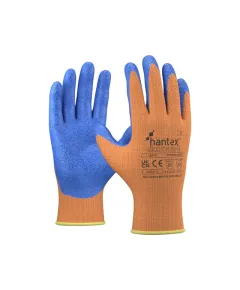 HANTEX Hi-Vis latexmártott téli kesztyű - narancs/kék - 11/XXL, Szín: narancs/kék, Méret: 11/XXL