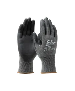 G-TEK X-Treme kötött, nitrilmártott munkavédelmi kesztyű - szürke/fekete - 08/M, Szín: szürke/fekete, Méret: 08/M