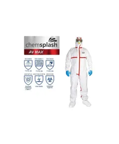 Chemsplash AV MAX antisztatikus overál 4B/5B/6B - fehér - XL, Szín: fehér, Méret: XL