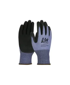 G-TEK X-Treme kötött, nitrilhab tenyérmártott munkavédelmi kesztyű - kék/fekete - 11/XXL, Szín: kék/fekete, Méret: 11/XXL