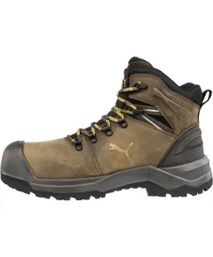 Puma Iron HD Brown Mid S3S FO LG SR munkavédelmi bakancs - barna - 45, Szín: barna, Méret: 45