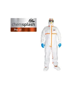 Chemsplash Pro +4 antisztatikus overál 4B/5B/6B - fehér - XL, Szín: fehér, Méret: XL