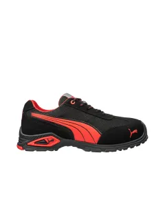 Puma Madrid S1PL FO SR munkavédelmi cipő - fekete/piros - 39, Szín: fekete/piros, Méret: 39