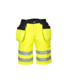 PW343 - PW3 Hi-Vis Holster rövidnadrág - sárga - 34, Szín: sárga, Méret: 34