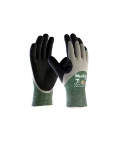 ATG Maxicut Oil 3/4-ig mártott kesztyű - 34-305 - fekete/szürke/zöld - 10/XL, Szín: fekete/szürke/zöld, Méret: 10/XL