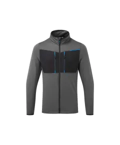T756 - WX3 zippzáras polár - szürke - XL, Szín: szürke, Méret: XL