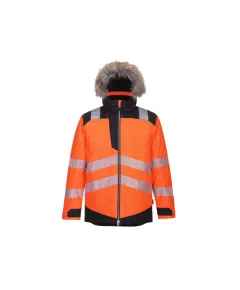 PW369 - PW3 Hi-Vis Parka télikabát - Narancs/Fekete - S