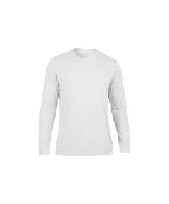 GildanŽ ULTRA COTTON adult környakas hosszú újjú póló - fehér - 3XL, Szín: fehér, Méret: 3XL