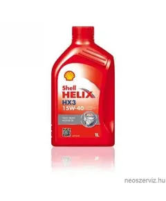 Shell Helix HX3 15W40 személygépjármű motorolaj 1L