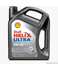 Shell Helix Ultra ECT C2C3 0W30 személygépjármű motorolaj  4L