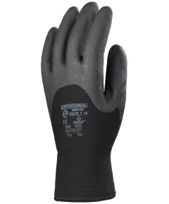 SZERELŐKESZTYŰ, TÉLI, FEKETE HP HAB PVC TENYÉR, 3/4 HÁT 11
