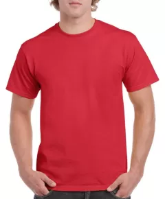 Gildan Heavy Cotton póló - piros - 5XL, Szín: piros, Méret: 5XL
