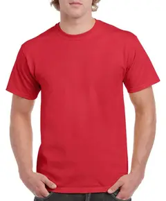 Gildan Heavy Cotton póló - piros - 3XL, Szín: piros, Méret: 3XL