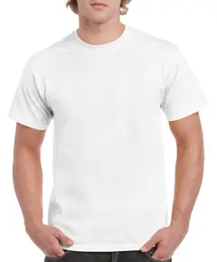 Gildan Heavy Cotton póló - fehér - 4XL, Szín: fehér, Méret: 4XL