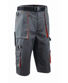 PADDOCK II BERMUDA HOSSZ. SZÜRKE-NARANCS-5XL, Méret: 5XL