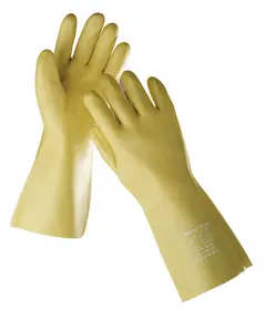 STANDARD kesz 10kesztyű PVC 35 cm sárga, Szín: sárga, Méret: 10,5