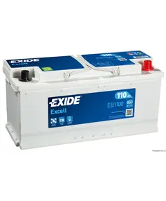EXIDE EXCELL EB1100 12V 110Ah 850A akkumulátor J+