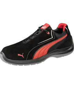 Puma Touring Black Suede Low S3 ESD SRC munkavédelmi cipő - fekete - 39, Szín: fekete, Méret: 39